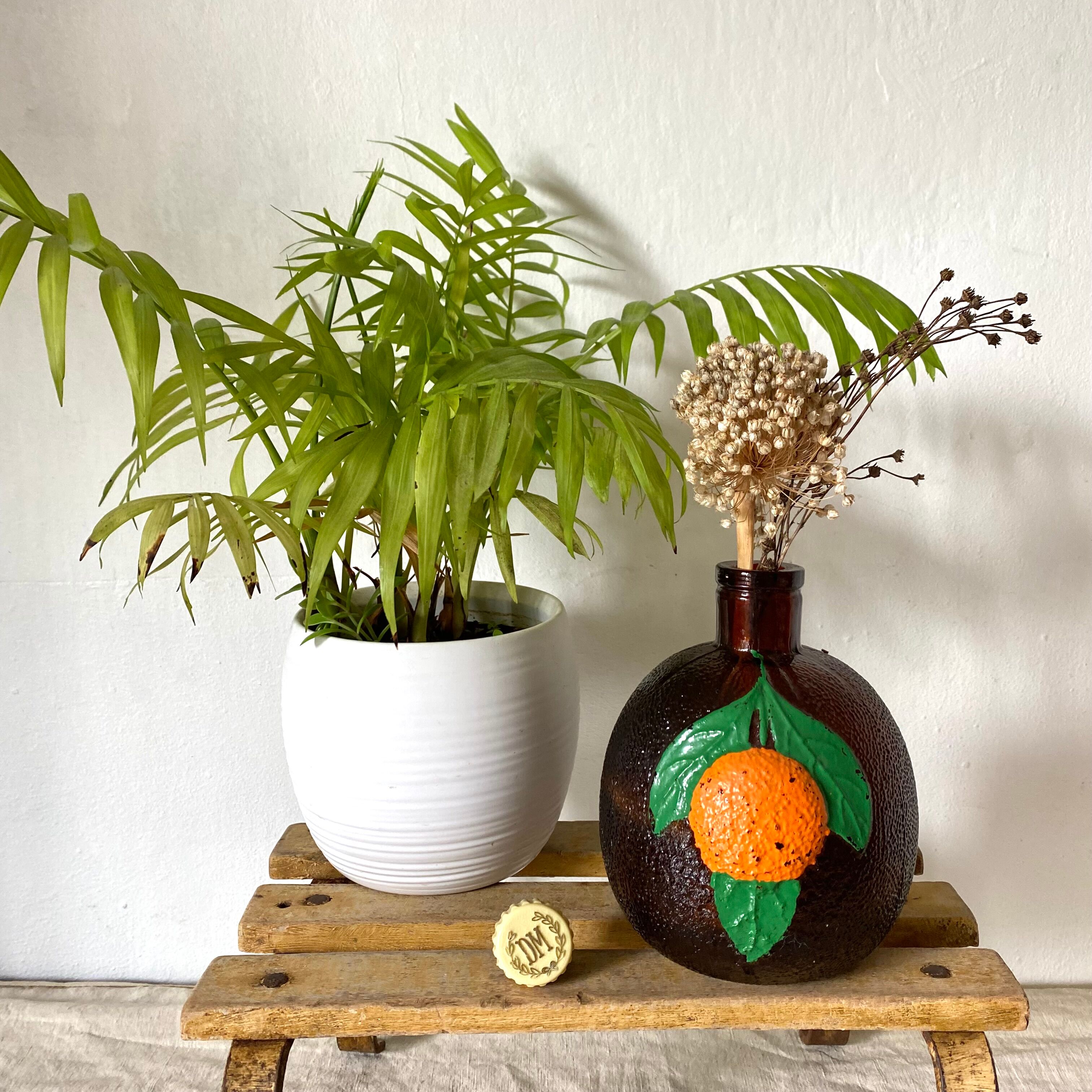 Vintage orange bottle Mollfulleda