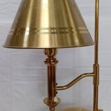 Lampe laiton et métal doré Helmer Andersson, Suède