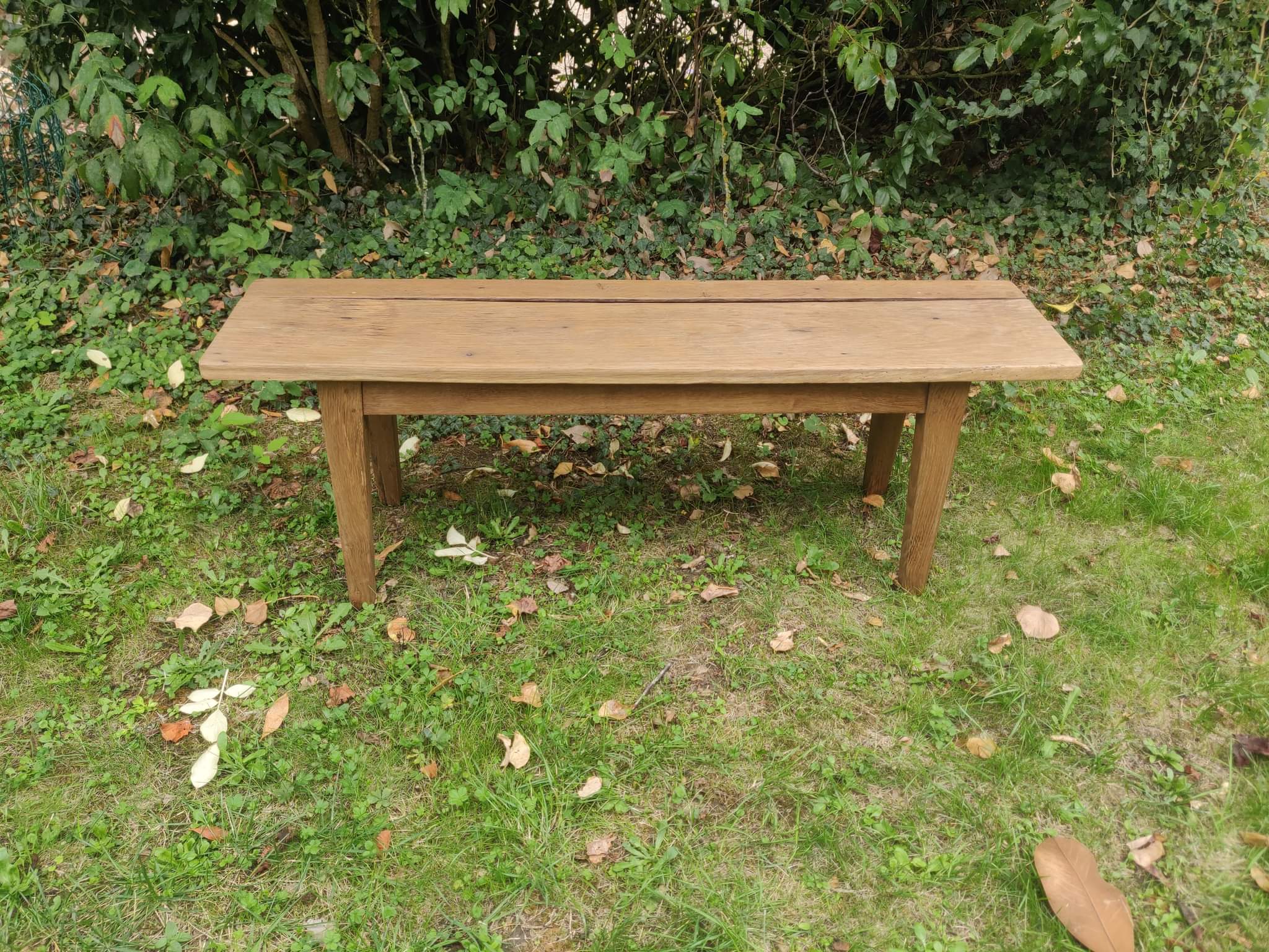 Antique oak bench