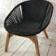 Joemie black armchair