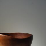 Danish sculptural bowl in teak from the mid-century, handcrafted in the 1960s.