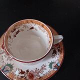 Ancienne tasse à café porcelaine Sarreguemines et Digoin.