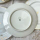 6 assiettes porcelaine Limoges blanche dorée