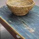 Vintage woven basket, woven basket, bread basket, banneton