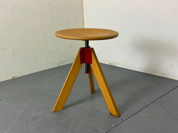 Tabouret pivotant moderniste italien par D'Urbino & Lomazzi, De Pas pour Zanotta,