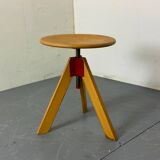 Italian modernist swivel stool by D’ Urbino & Lomazzi, De Pas for Zanotta,