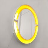 Allibert 1970 illuminated retro oval vintage mirror