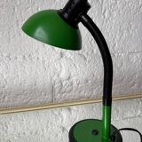 Green Aluminor articulated desk lamp from the 70s