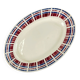 Oval plate Badonviller, "Scottish" model, Art Deco, 1930
