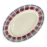 Oval plate Badonviller, "Scottish" model, Art Deco, 1930