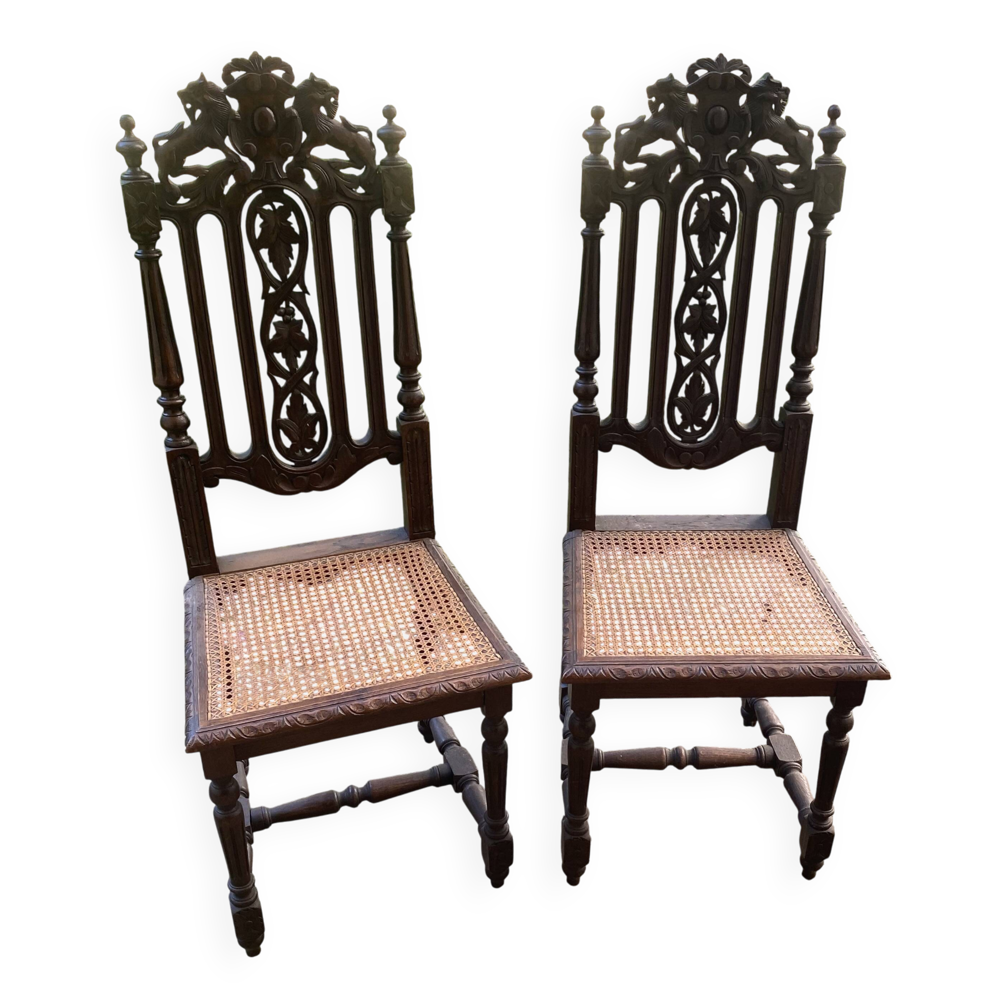 Antique chairs in the Henri II style
