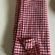 XXXL country tablecloth in poppy red gingham canvas