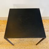 Black coffee table in raw steel Domino model Caravane brand