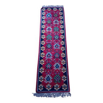 Kilim de couloir Moldave fait main 305x89cm