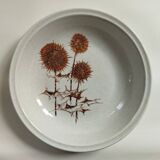 Sarreguemines stoneware hollow dish "Thistles"