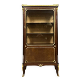 Louis XV style display cabinet in mahogany and gilded bronze circa 1850