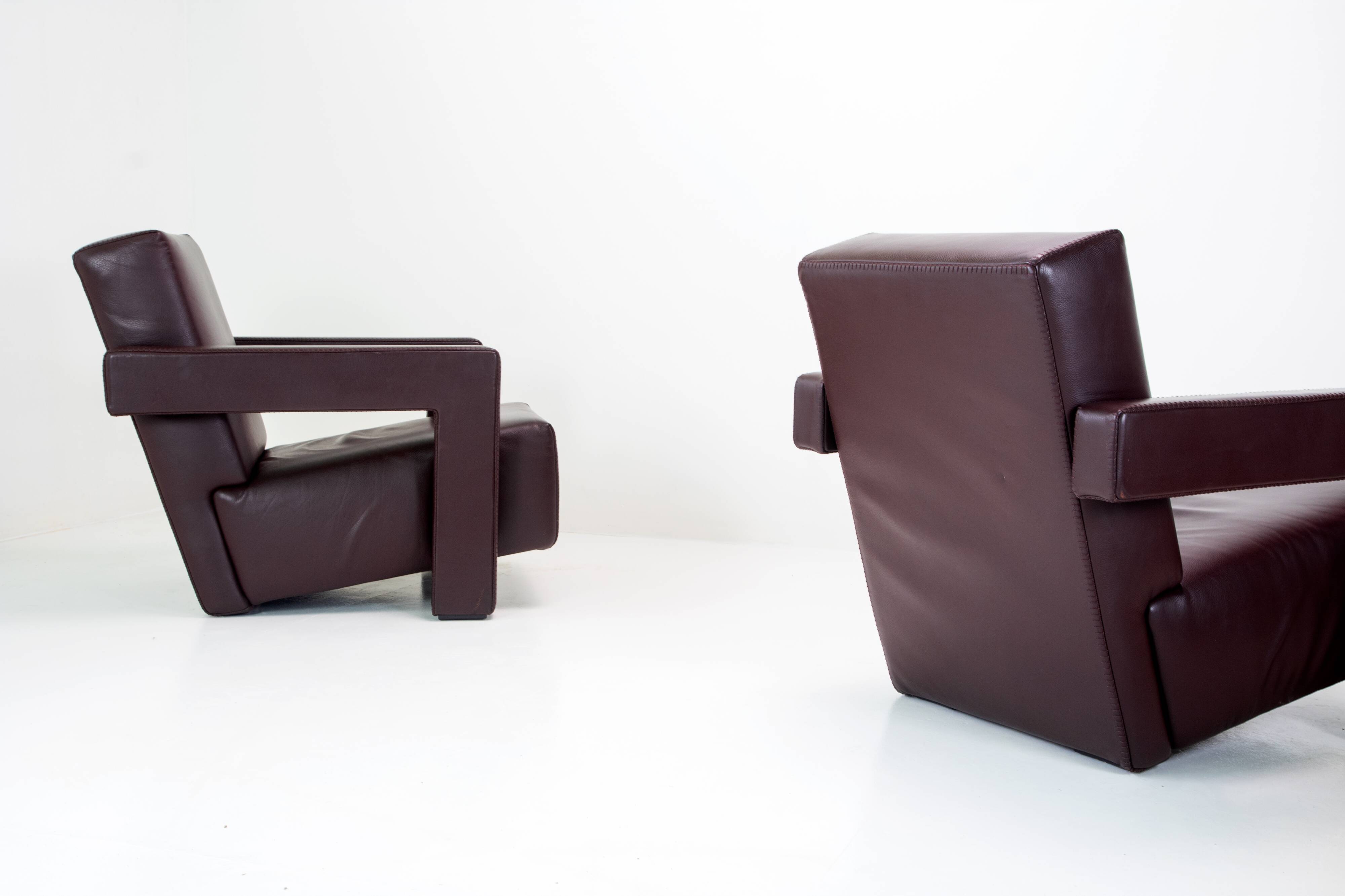 Set of 2 Cassina Utrecht Armchairs – Gerrit Rietveld (1935)