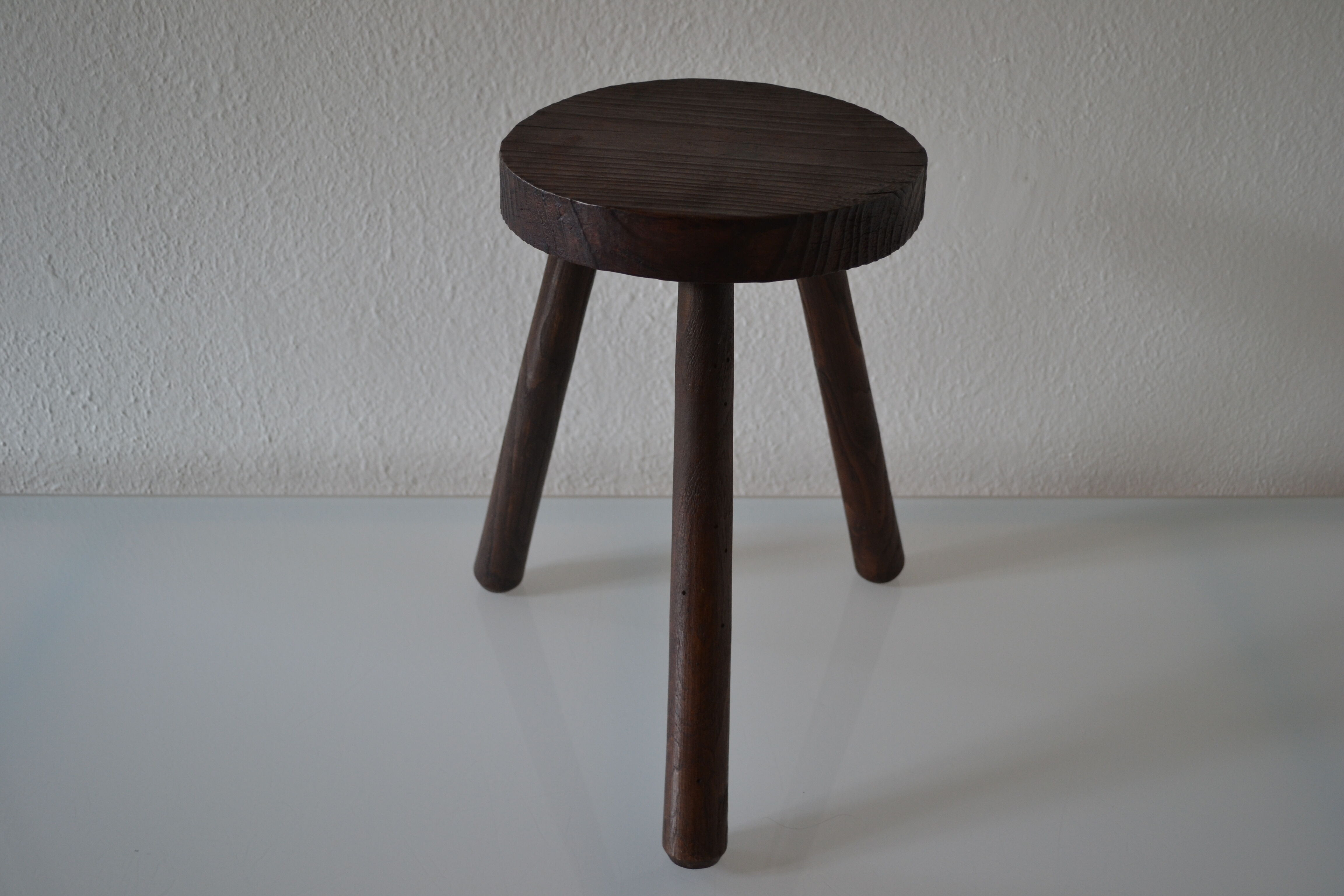 Brutalist modernist tripod stool 1950