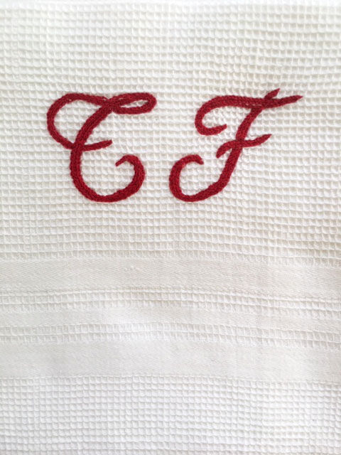 Old honeycomb towels