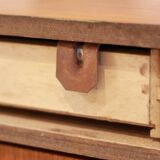 Paire de tables de nuits murales en teck