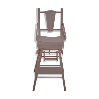 Children's wooden high chair