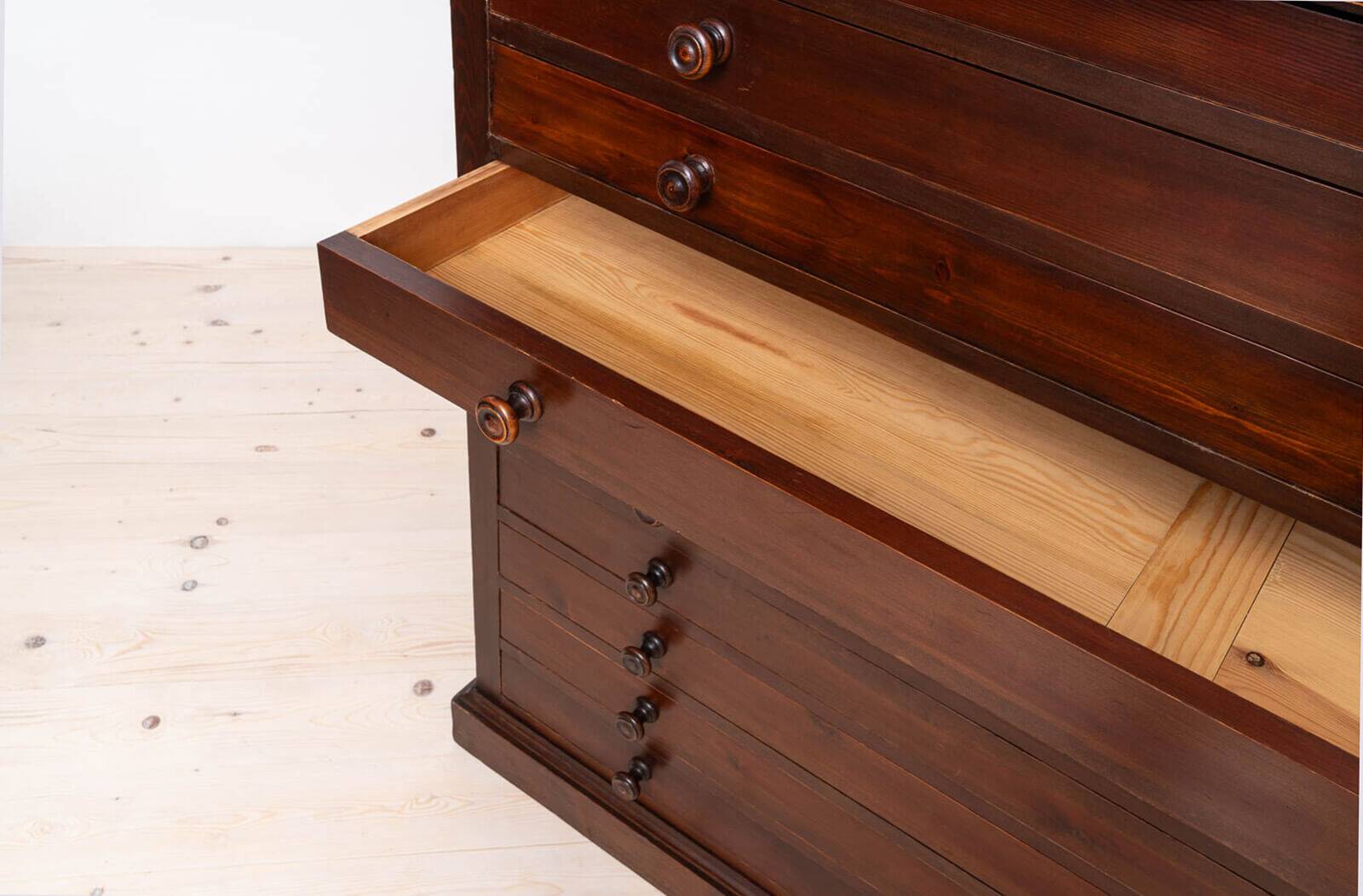 Grand classeur ou meuble à dessin, début xxe siècle, 10 tiroirs