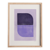 Abstract painting on paper 30x40 signed eawy
