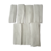 Lot of 6 old towels damask monogram embroidery CM