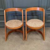 Pair of Alpha designer chairs for Baumann, 1970