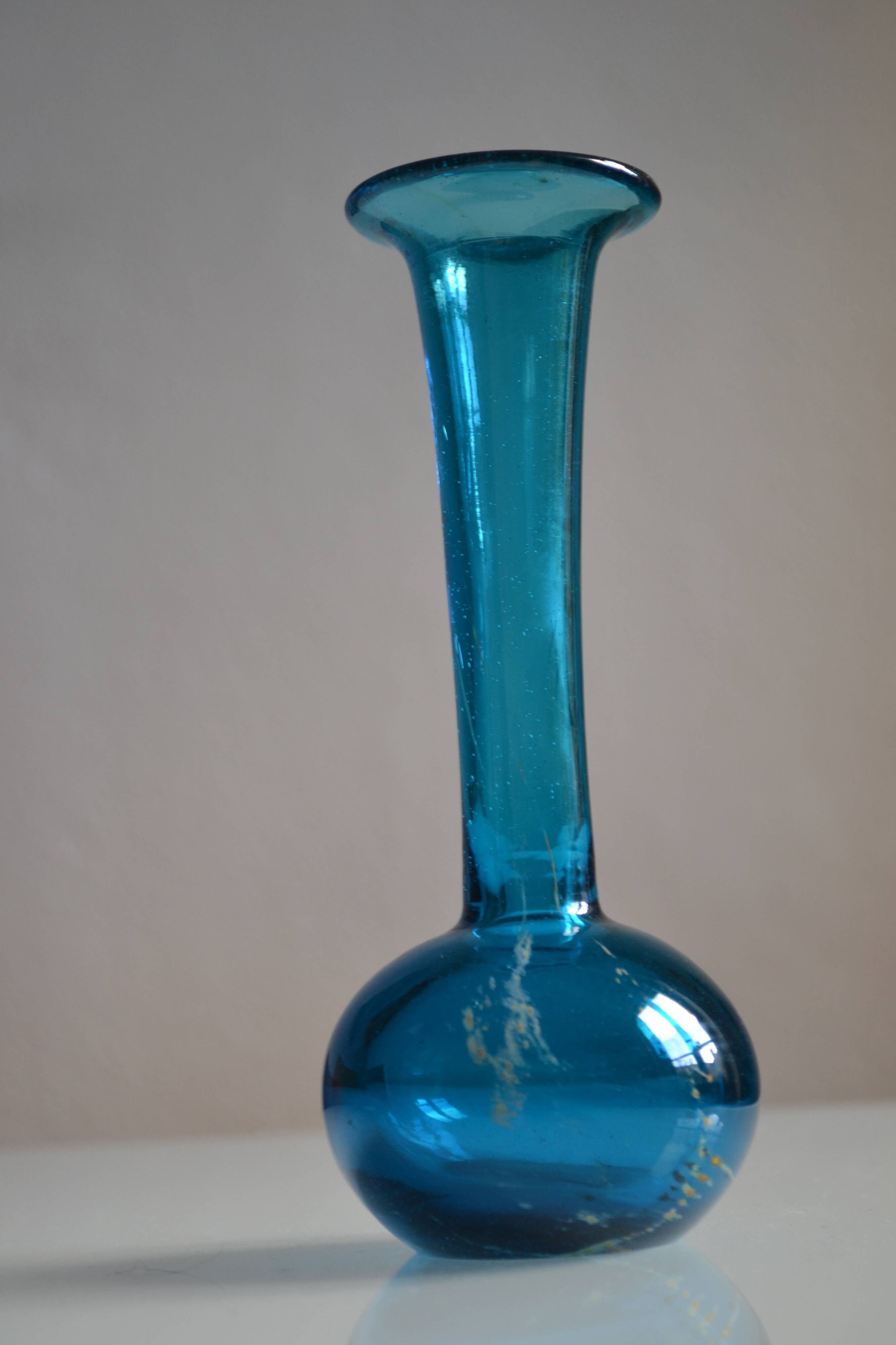 Vase by Michael Harris for Mdina studio in Malta 60s 70s