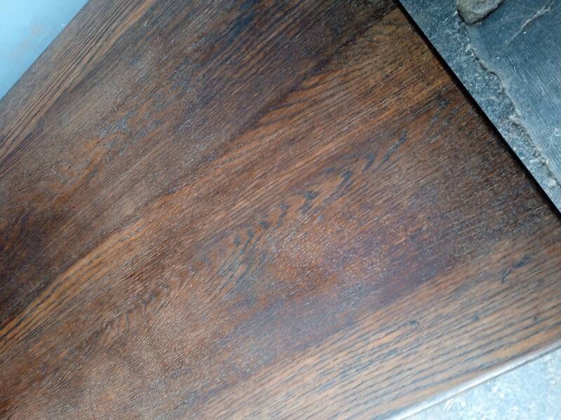 120 cm solid oak bistro table