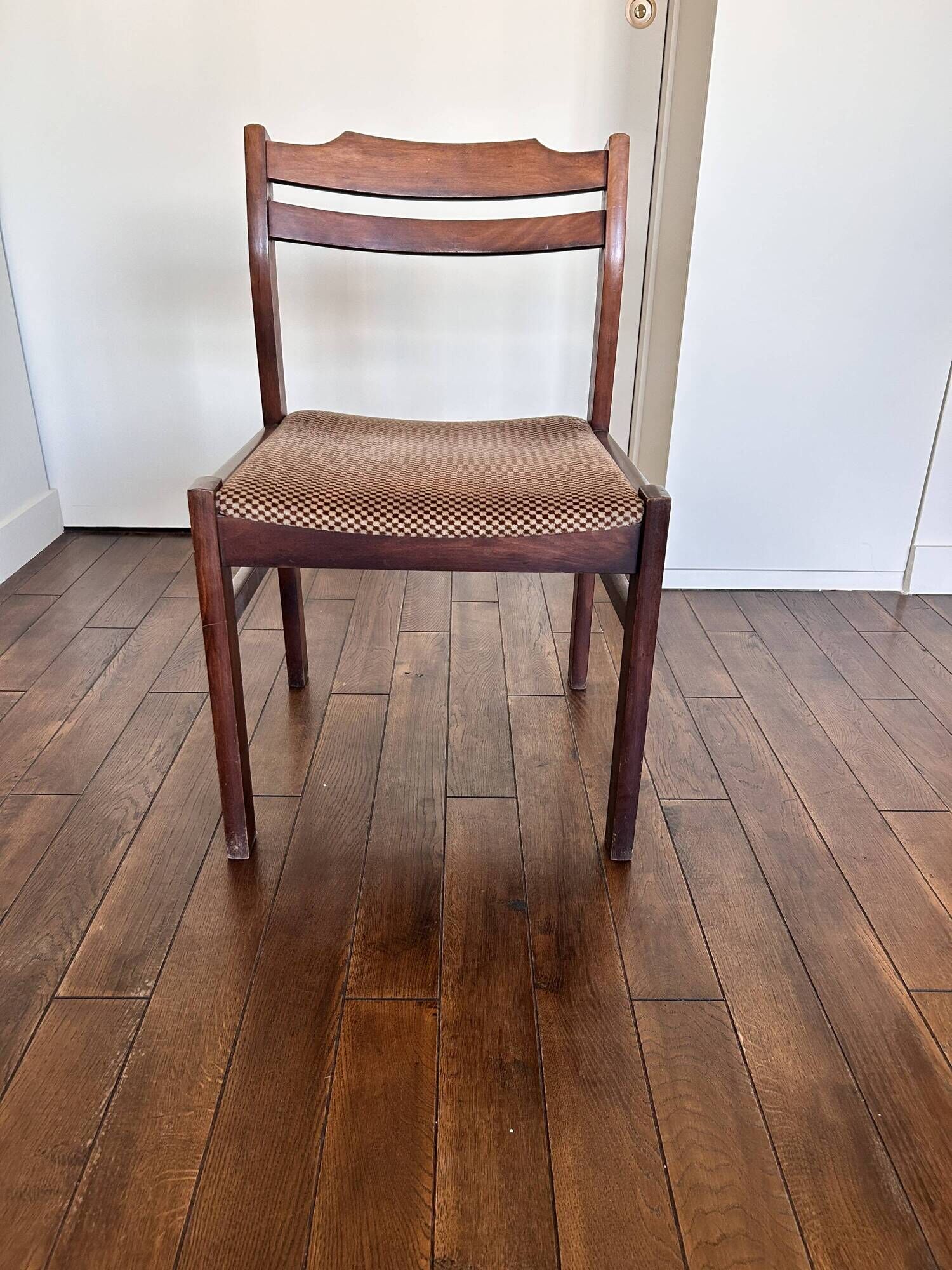 Set of 4 vintage solid wood chairs
