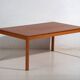 Vintage Scandinavian coffee table in beech wood – Nordic design (circa 1960–1970)