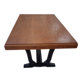 Rectangular table with extensions