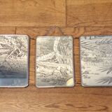 Vintage triptych mirror