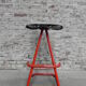 Tabouret bar vintage acier siège de tracteur