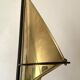 Vintage brass windsurfing wall lamp