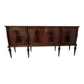 Louis XVI style buffet in mahogany wood and veneer.