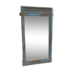 Miroir dans cadre en bois ancien,