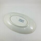 Oval Plate / Serving Dish Terre de Fer Sarreguemines model 1900 blue