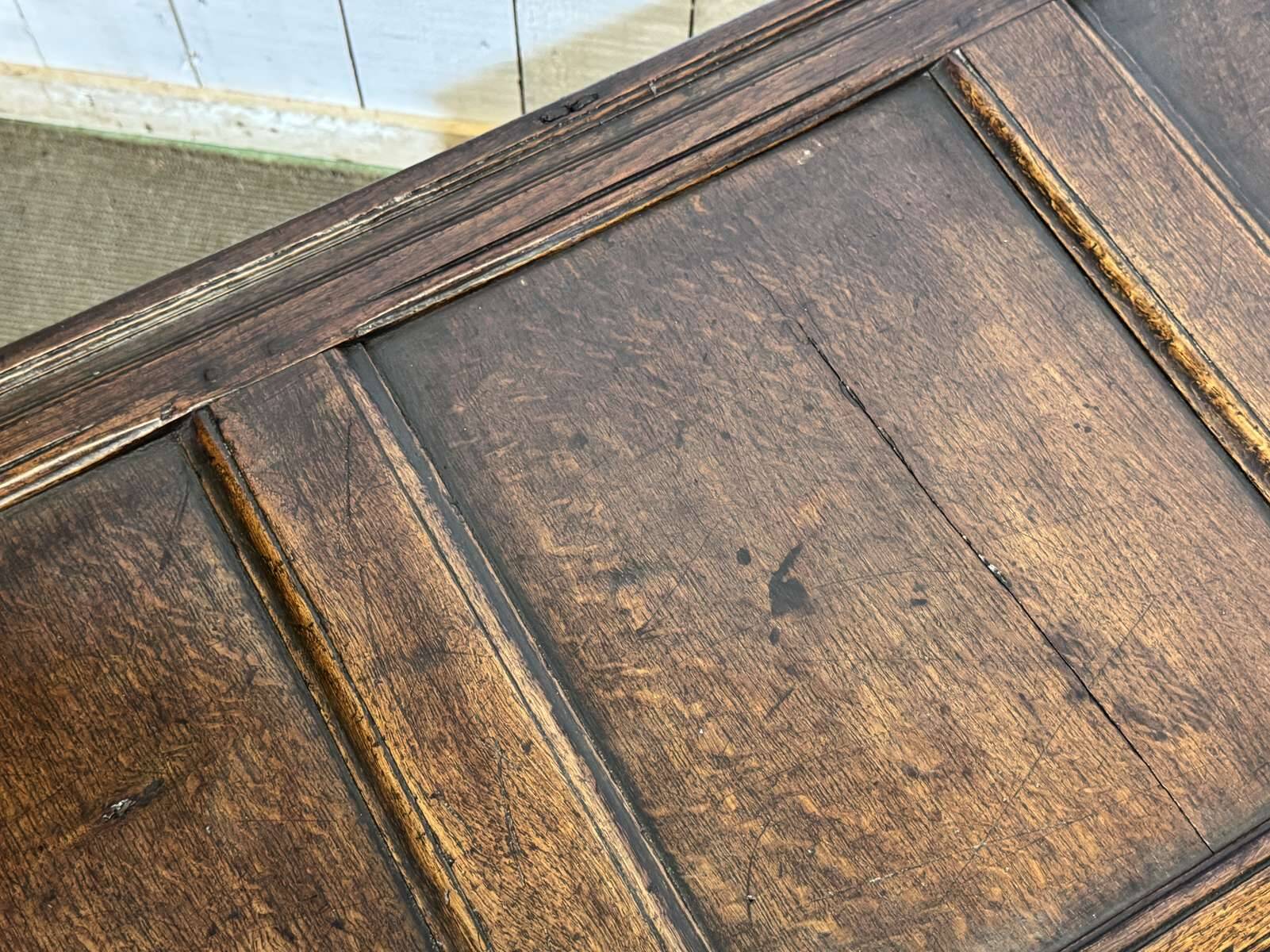 19th-century English oak chest