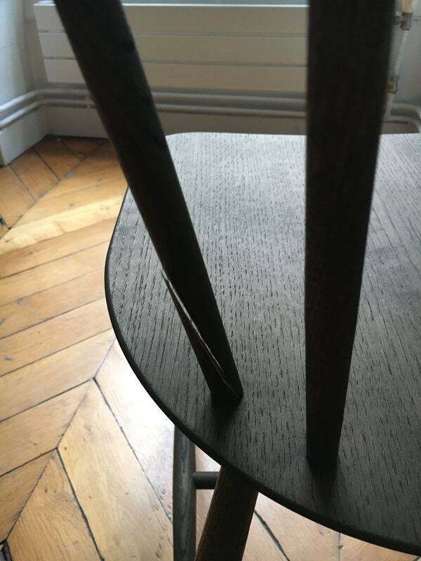 Chaise J46 FDB Mobilier en chêne fumé