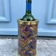 Wine Bottle Cooler Retro 1960s Paisley French Ice Bucket Gold Trim