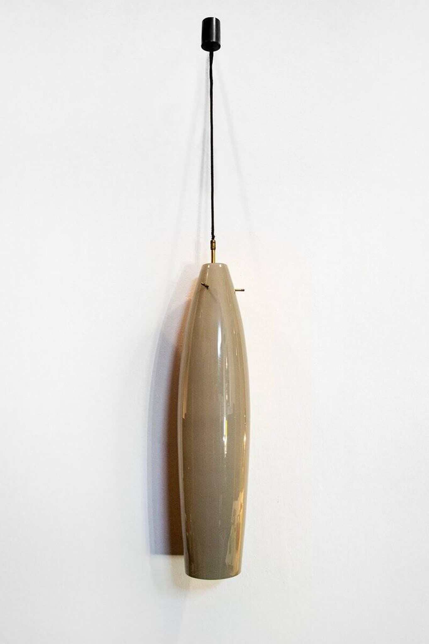 Murano glass pendant lamp by Alessandro Pianon for Vistosi, Italy, 1960s.