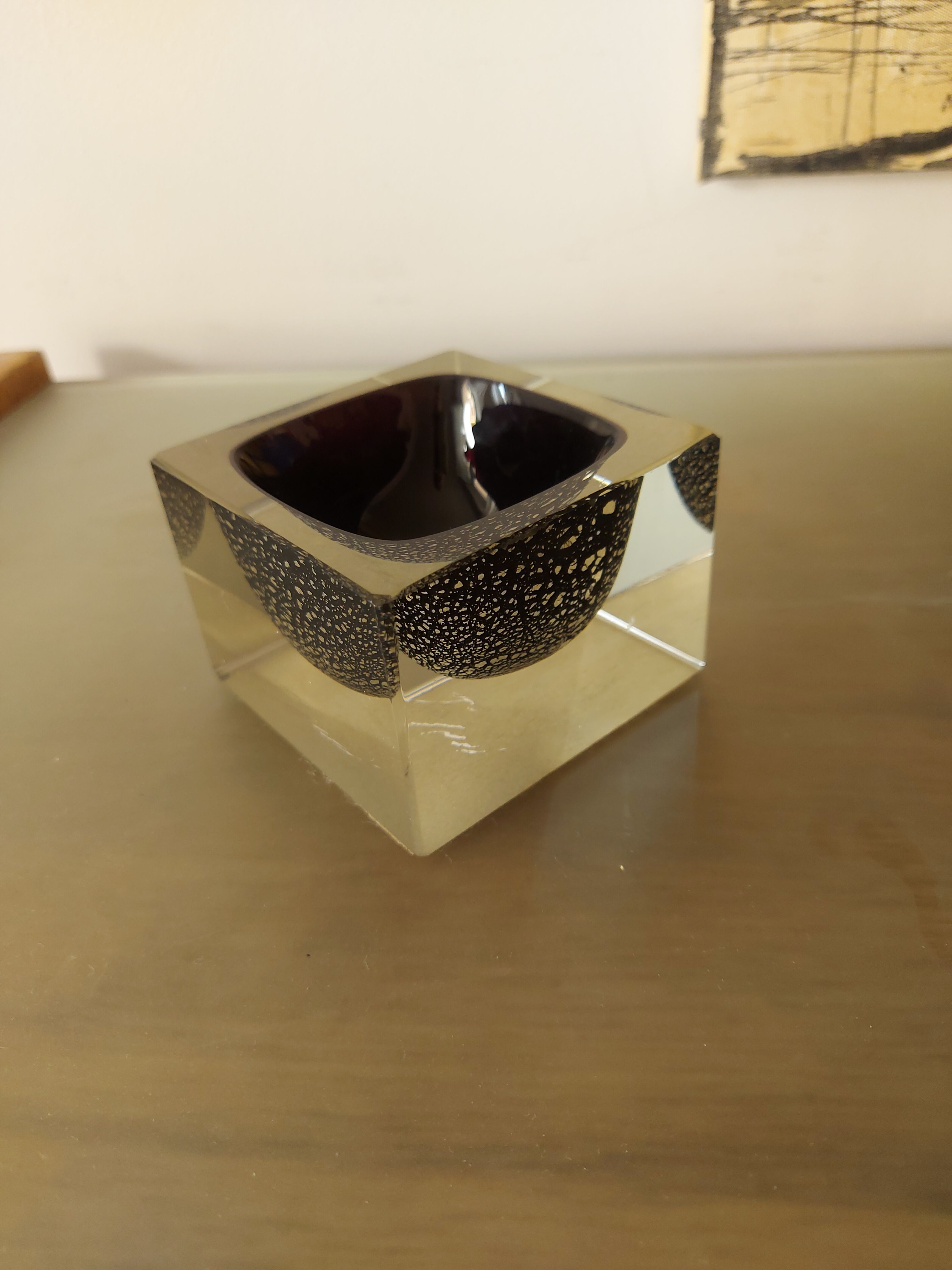Vintage Murano glass ashtray