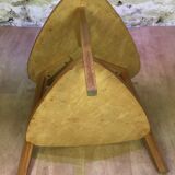 Light wood tripod table 50s