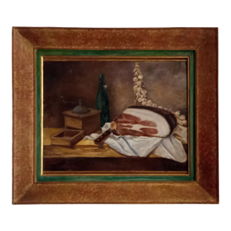 Still life with country ham by Jacques Jourdan