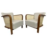 Art Deco Bauhaus armchairs by Lajos Kozma for Thonet Mundus