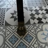 Empire-style table in solid walnut.