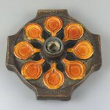 1960s/1970s Ceramic Wall Sconce, Mid-Century Space Age Design